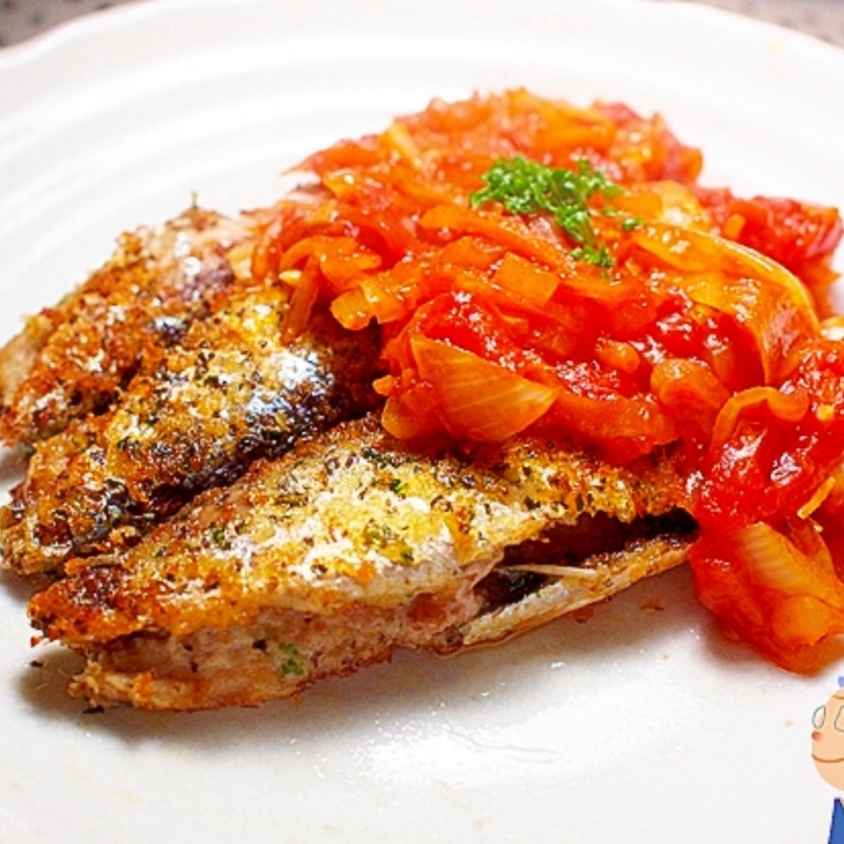 イワシの香草パン粉焼きトマトソースがけ レシピ 作り方 By Rabbitkix 楽天レシピ イワシの香草パン粉焼きトマトソースがけ レシピ 作り方 By Rabbitkix 楽天レシピ